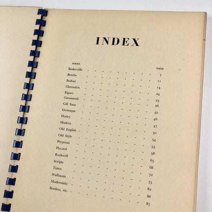 ABCD Caines Type Faces | Type specimen book | W. S. Caines, 1950