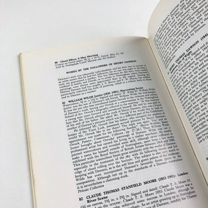 Henry Dawson – Centenary Exhibition | Nottingham University Art Gallery catalogue, 1978