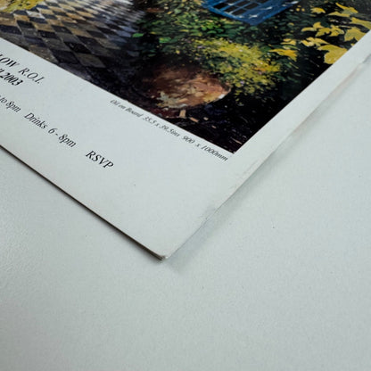 Folding card/ private view invite Jeremy Barlow | Llewellyn Alexander, 2003