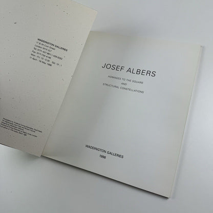 Josef Albers – Homages to the Square and Structural Constellations | Waddington Galleries catalogue booklet, 1996