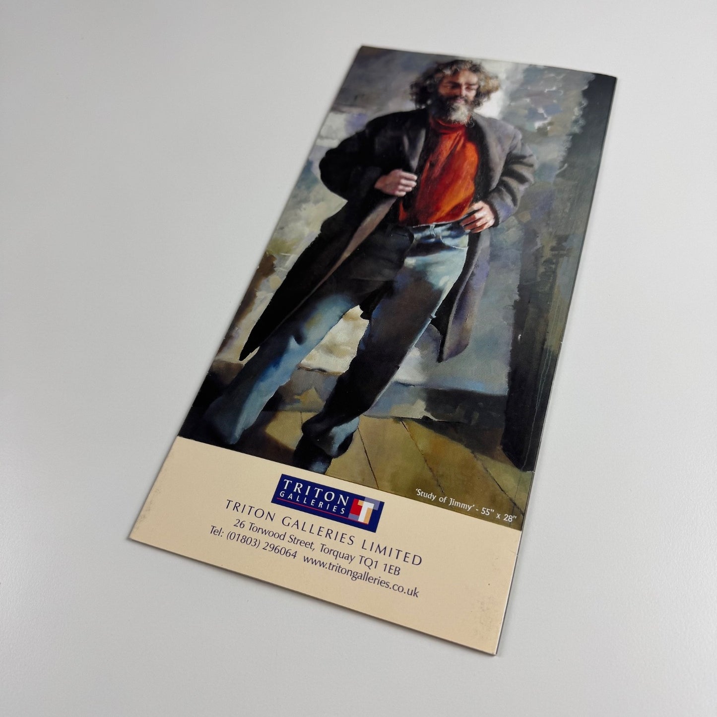Folding card Robert Oskar Lenkiewicz. A Retrospective Triton Galleries 2003