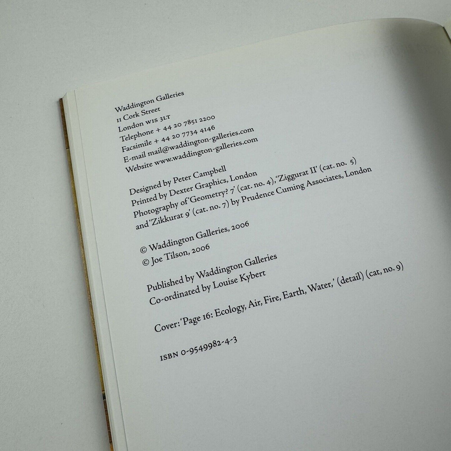 Joe Tilson. Works from 1961 to 1970 | Waddington Galleries, 2006