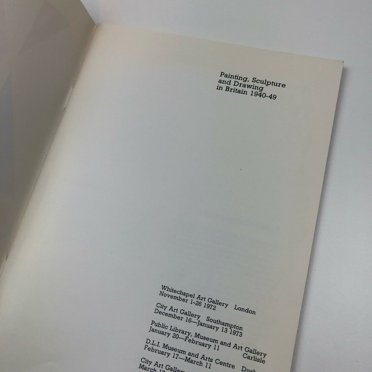Decade: painting, sculpture and drawing in Britain 1940-49 | Arts Council catalogue, 1972