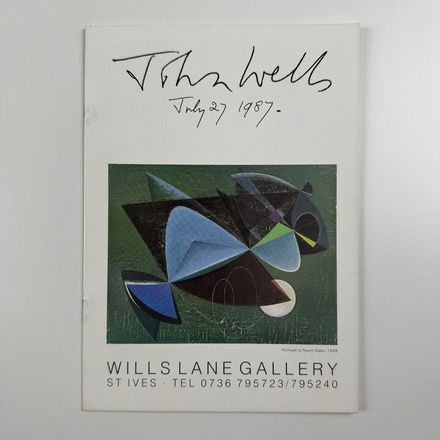 John Wells July 27 1989 80th birthday retrospective | Wills Lane Gallery, St Ives