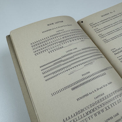 Card Founts of Printing Types from Stephenson Blake | Type specimen booklet