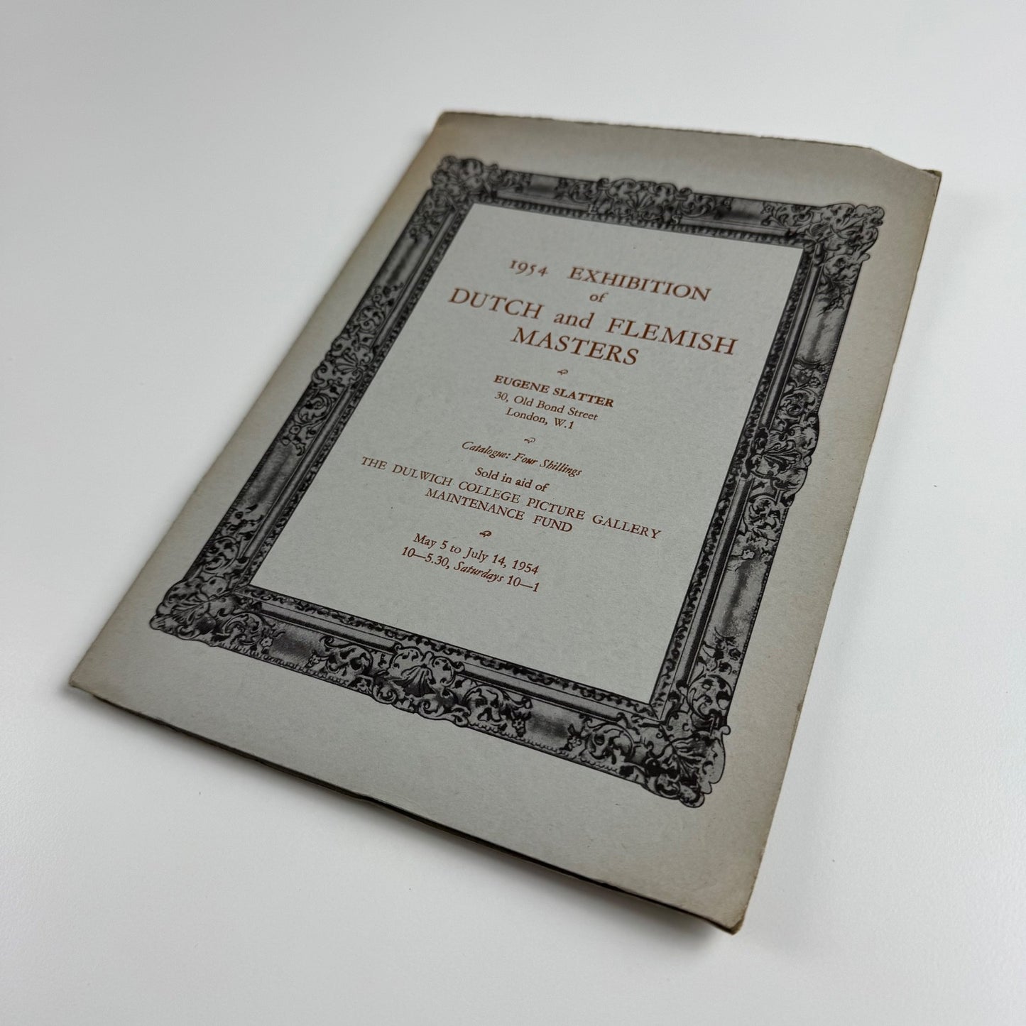 1954 Exhibition of Dutch and Flemish Masters | Eugene Slatter, London, 1954
