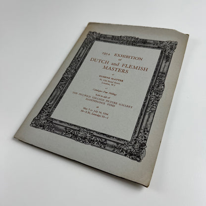 1954 Exhibition of Dutch and Flemish Masters | Eugene Slatter, London, 1954