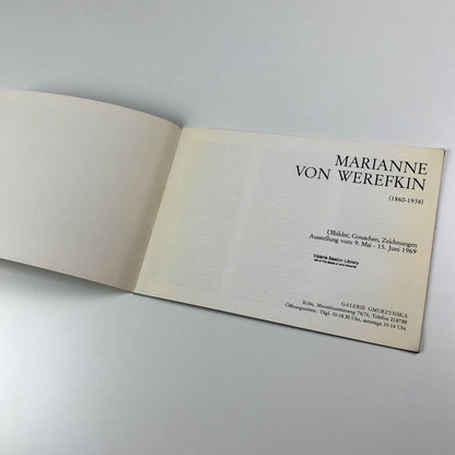 Marianne von Werefkin | Ölbider, Gouaches, Zeichnungen exhibition catalogue | Galerie Gmurzyska, 1969
