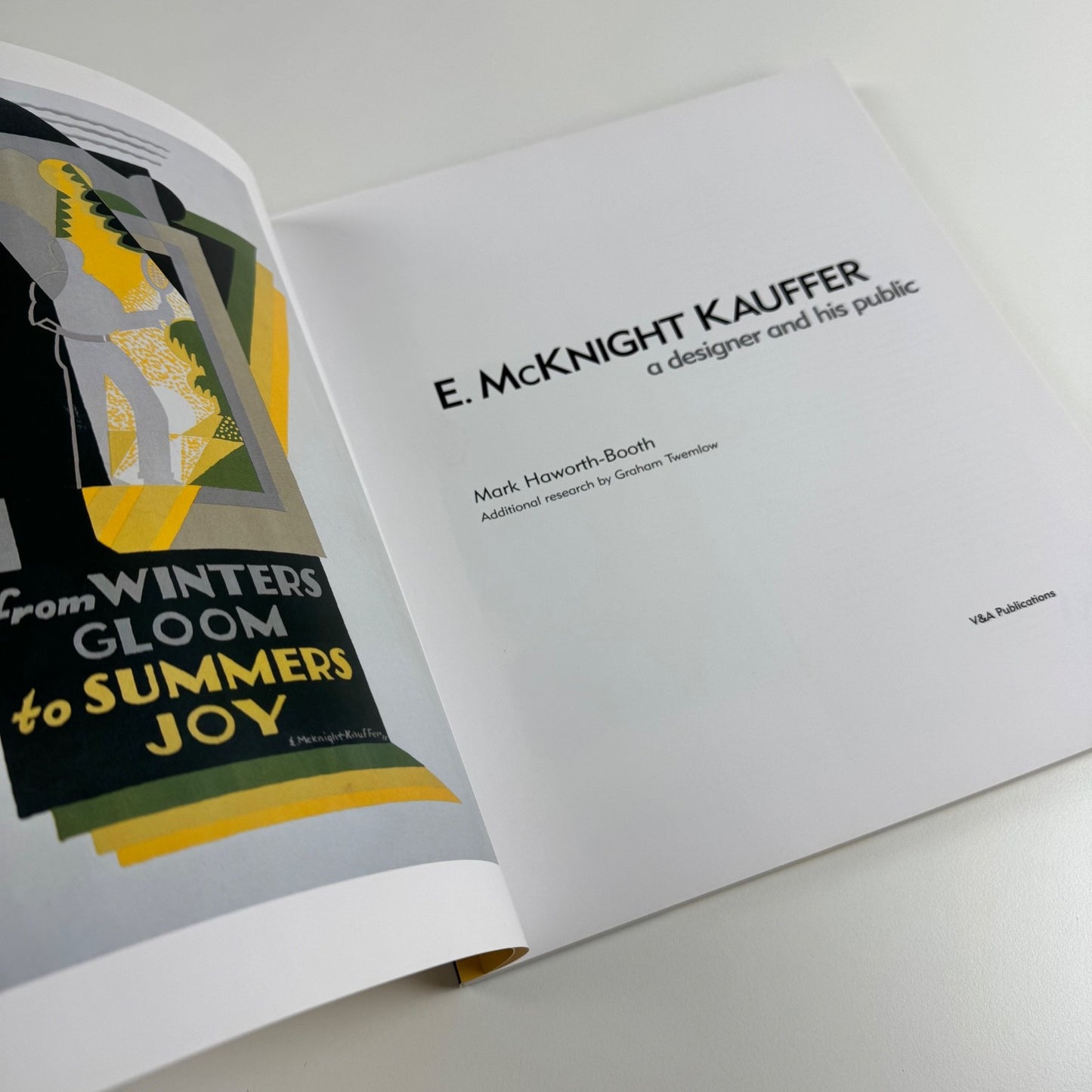 Edward McKnight Kauffer a designer and his public by Mark Haworth-Booth V&A 2005