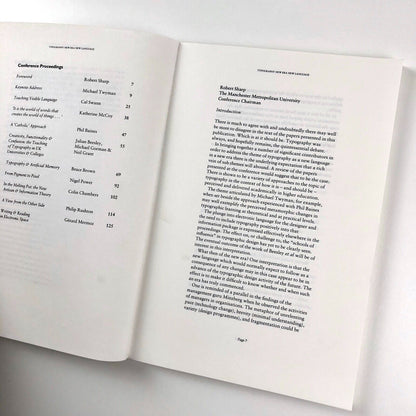 Typography – New Era New Language | Edited by Michael Gorman | The Manchester Metropolitan University, 1995