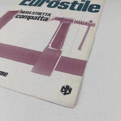Nuova Serie Eurostile Nera Stretta compatta, Società Nebiolo | Type specimen leaflet | Aldo Novarese