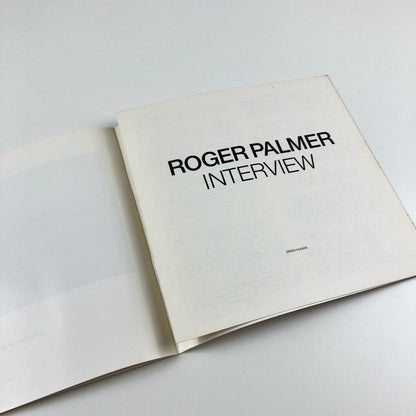 Roger Palmer – Eight Works | Brian Human interview | Cambridge Darkroom 1984, signed