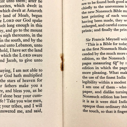 Prospectus for The Bible, September 1963 | Designed by Francis Meynell and printed by the University Press Oxford and the University Press Cambridge | Nonesuch Press