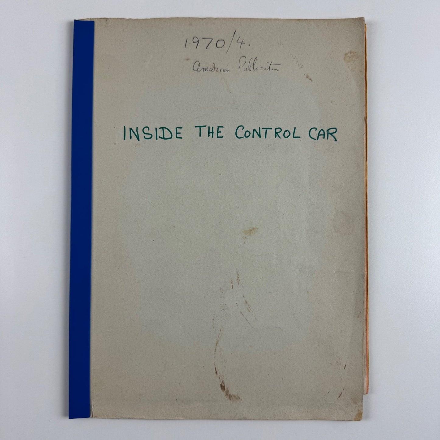 Inside the Control Car.’ 1970/4 American publication on airships 1970/74