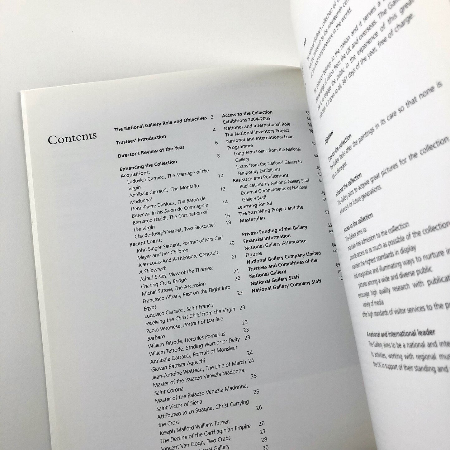 The National Gallery Review, April 2004 – March 2005
