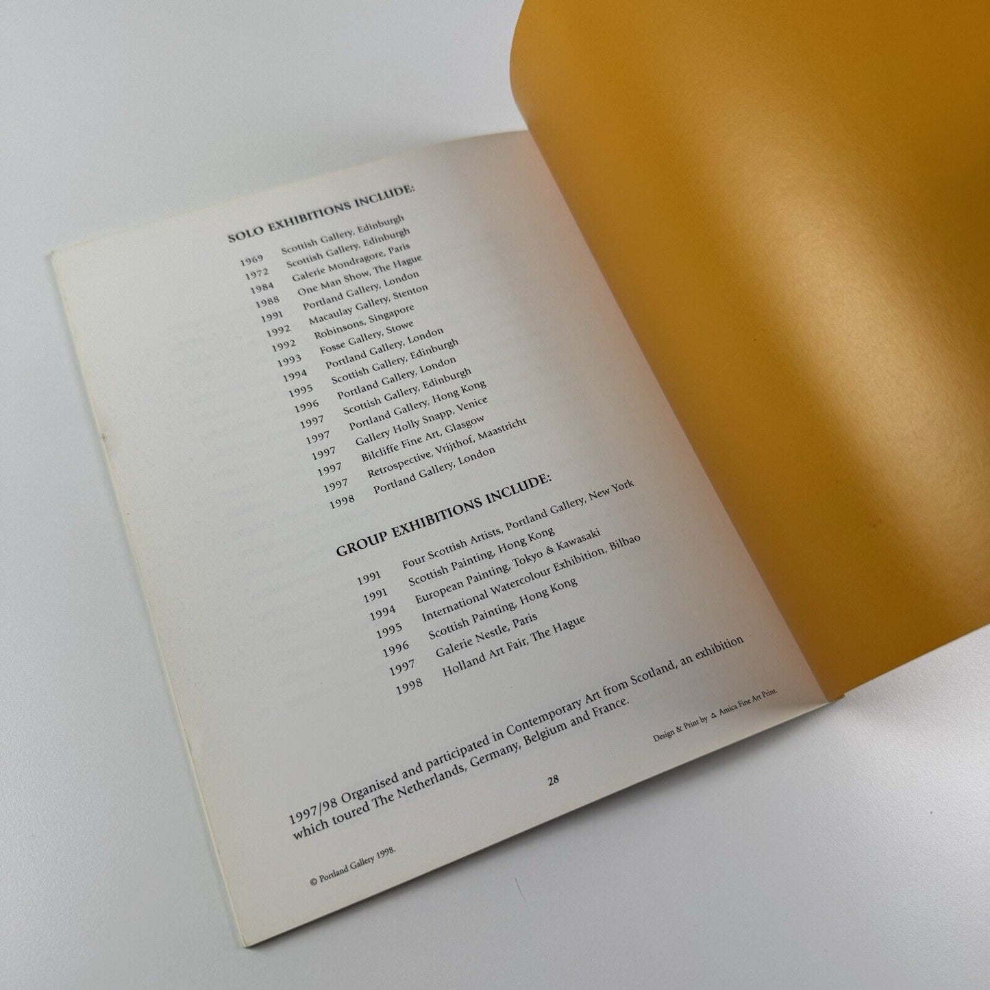 George Devlin | Portland Gallery 1998 catalogue