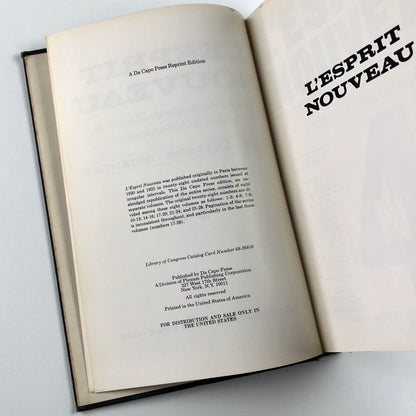L'Esprit Nouveau – Numbers 4-6 Da Capo, New York | Reprinted facsimile edition, 1968