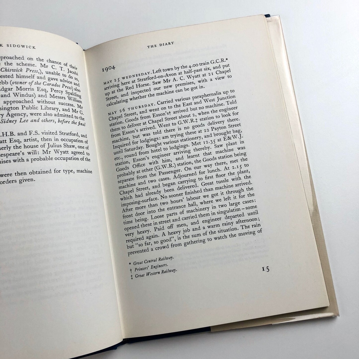 Frank Sidgwick's Diary and other material relating to A.H. Bullen and the Shakespeare Head Press, 1975