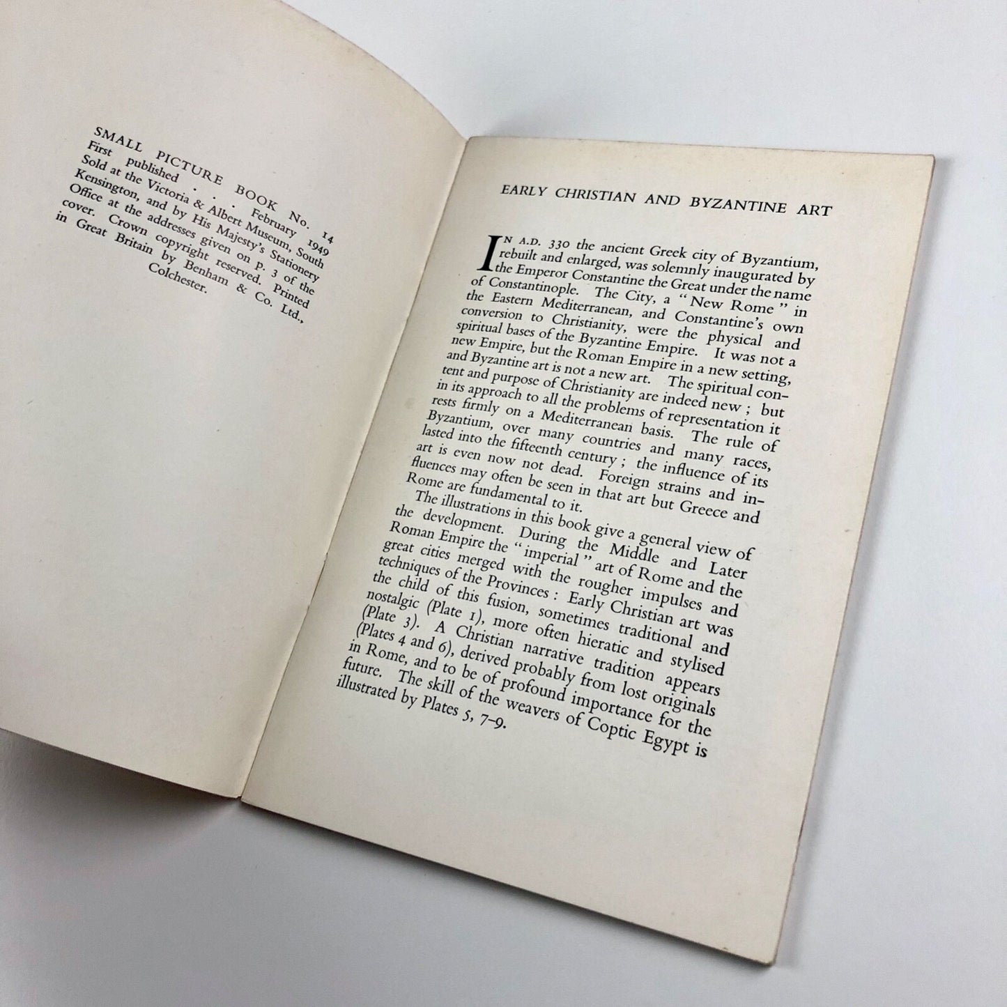 Early Christian and Byzantine Art | Victoria & Albert Museum booklet, 1949