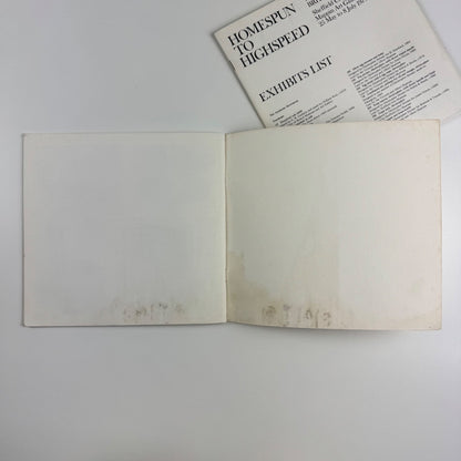 Homespun to Highspeed. A century of British design 1880 to 1980 exhibits list