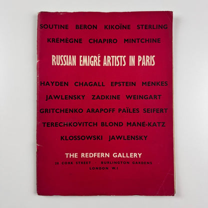 Russian Emigré Artists in Paris | The Redfern Gallery, London, 1954