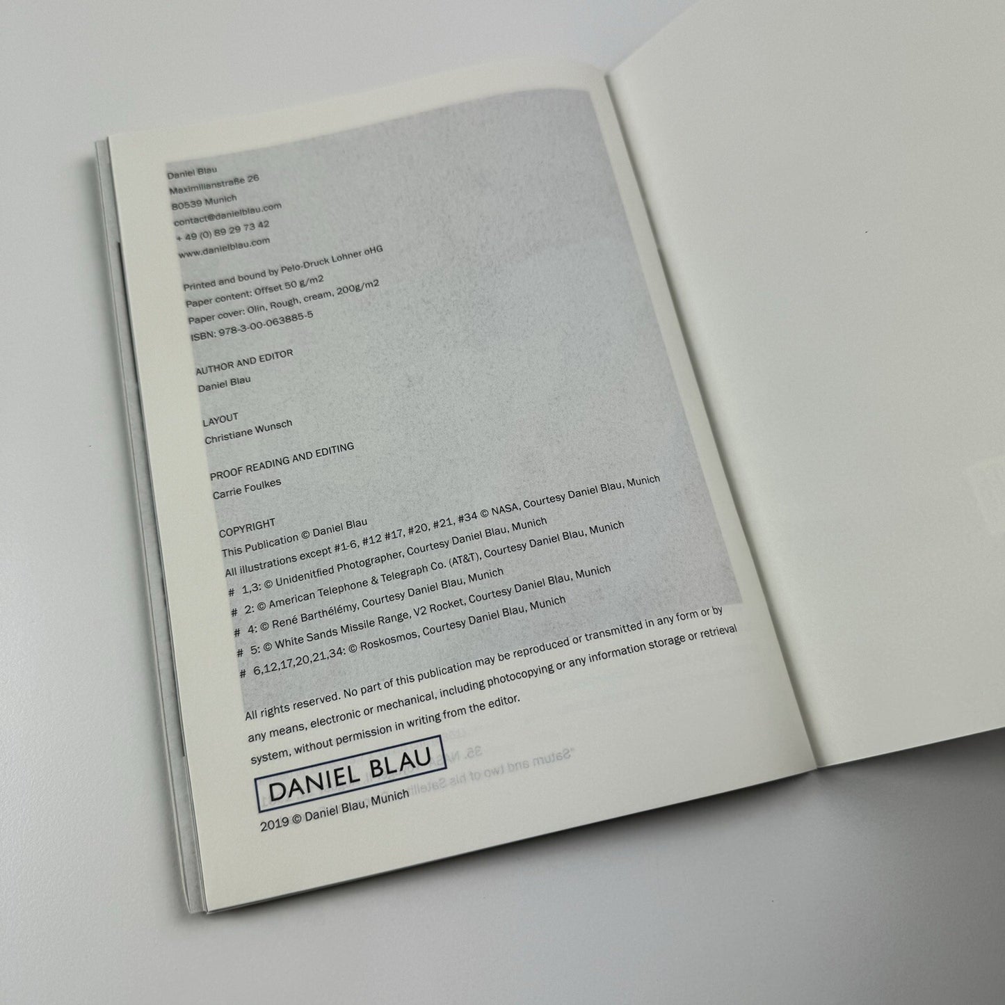 Wellenreiter | Daniel Blau, Munich 2019 – small leaflet