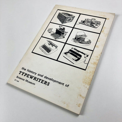 History and Development of Typewriters by G. Tilghman Richards | Science Museum HMSO 1964