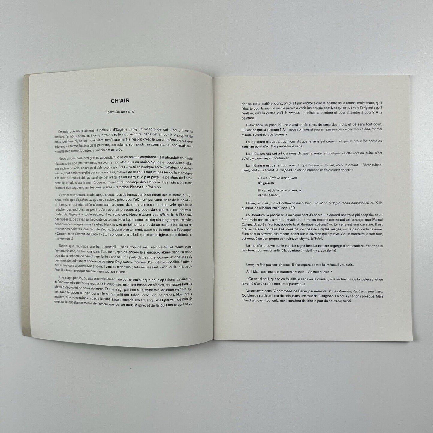 Eugène Leroy. Neue Bilder | Eugene Leroy Michael Werner Cologne, 1998