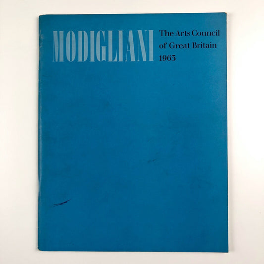 Modigliani – Tate Gallery / Edinburgh Festival Society catalogue, November 1963