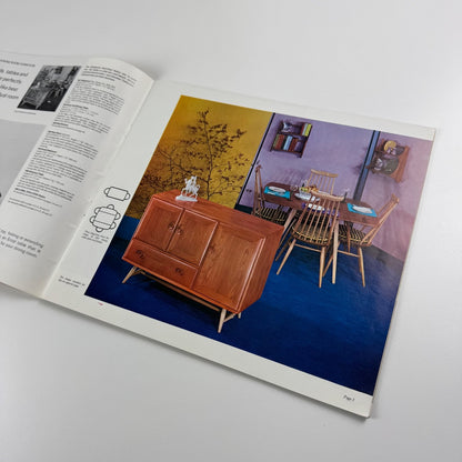 Ercol furniture brochure, presumably from late 1960s includes price lists 1968/9