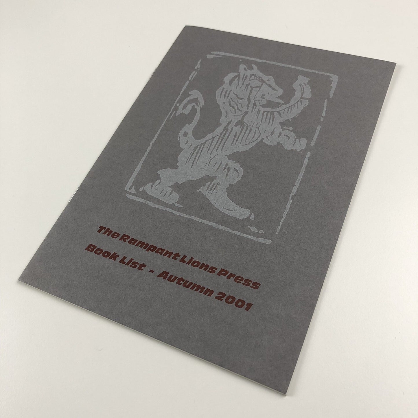The Rampant Lions Press Book List – Autumn 2001 booklet