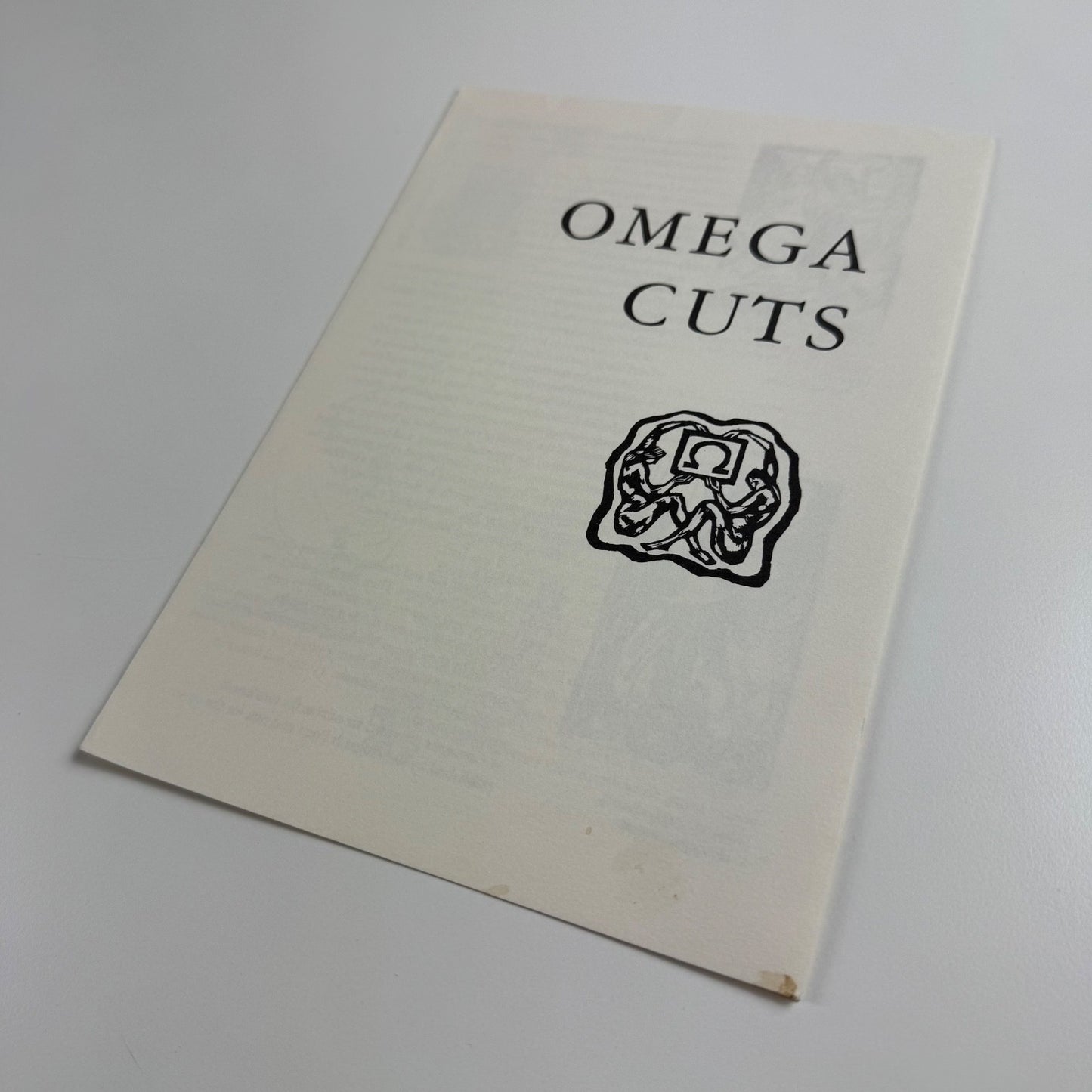 Promotional leaflet for Omega Cuts by Jeremy Greenwood | The Wood Lea Press, 1988
