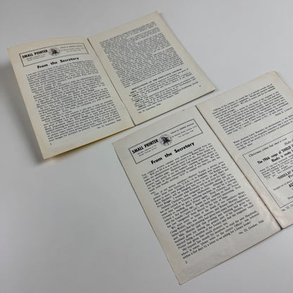 Small Printer x 2 issues nos 21 and 22 for September and October 1966, includes article on type art