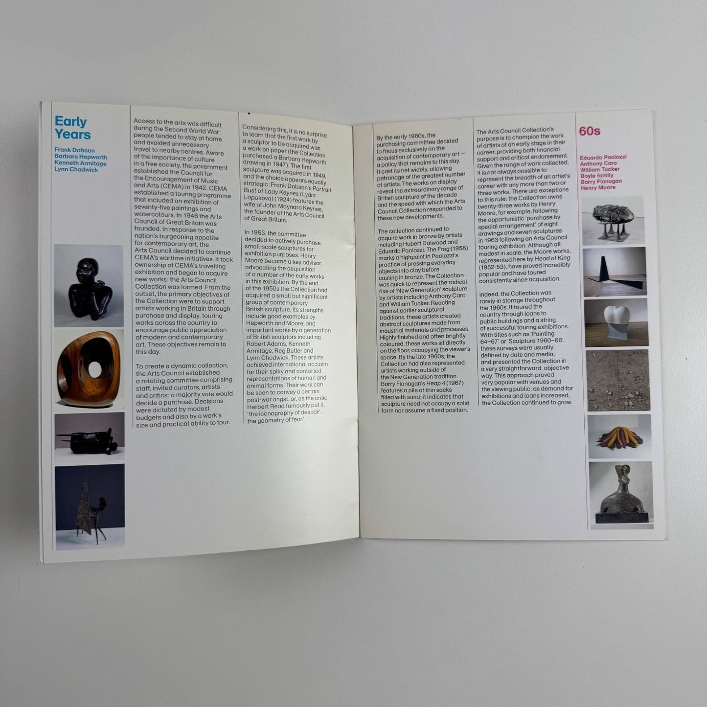 Gallery guide for Sixty Years of Sculpture in the Arts Council Collection | Longside Gallery, 2006
