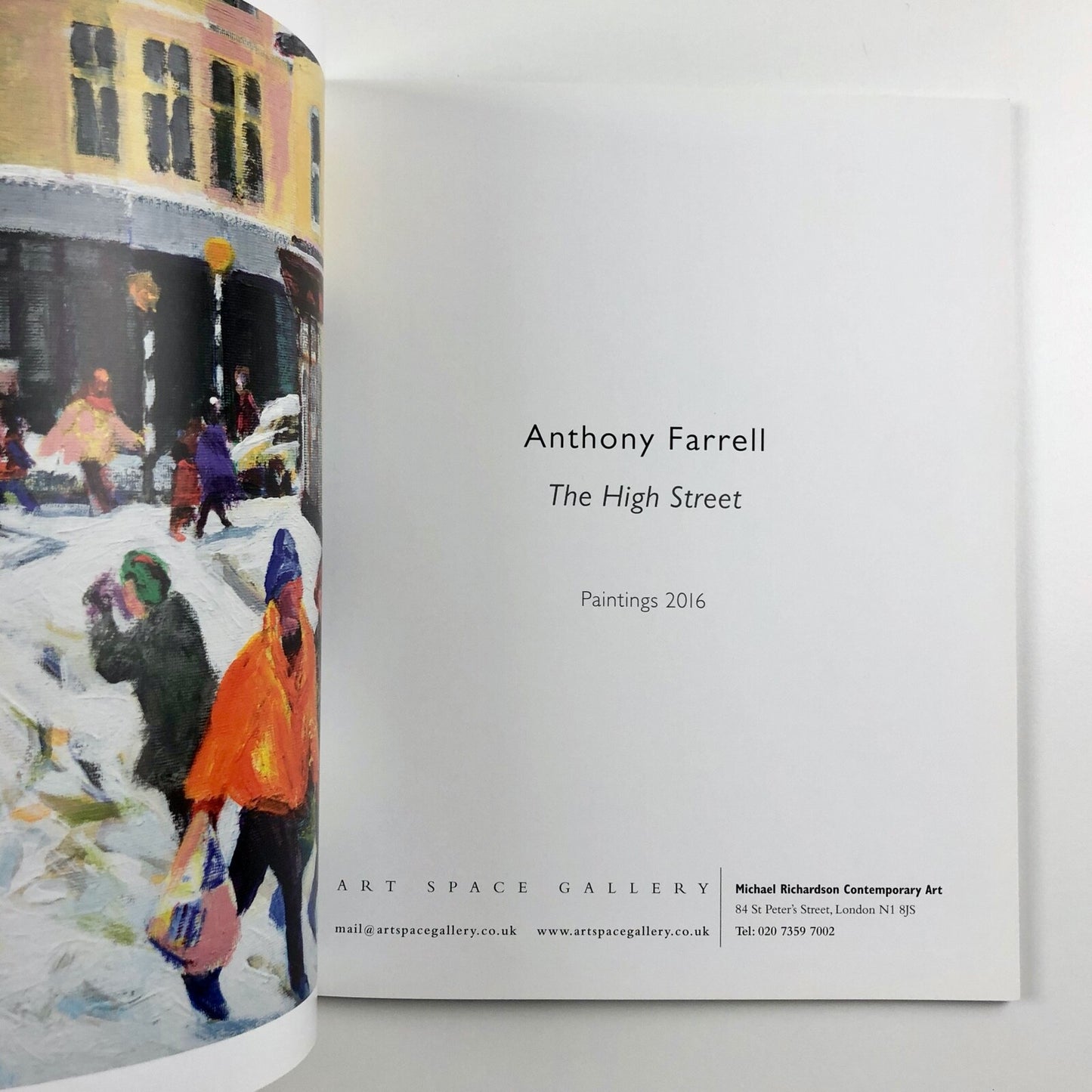 Anthony Farrell. The High Street. Paintings, 2016 | Art Space Gallery catalogue