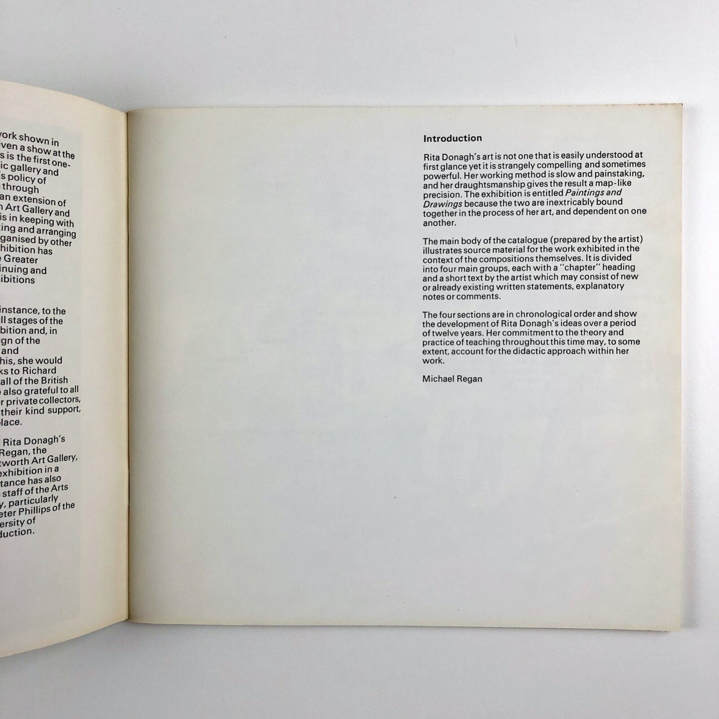 Rita Donagh – Paintings and Drawings | Whitworth Art Gallery catalogue, 1977