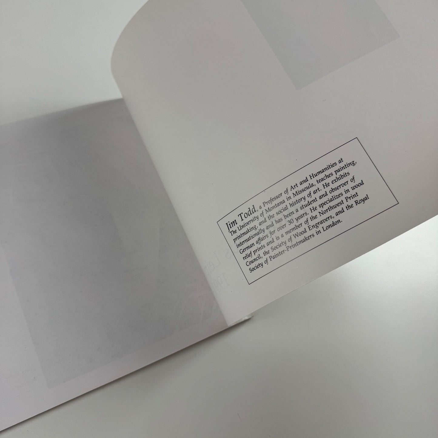 Jim Todd. Images from Leipzig 1991-92 touring exhibition 1995 inscribed