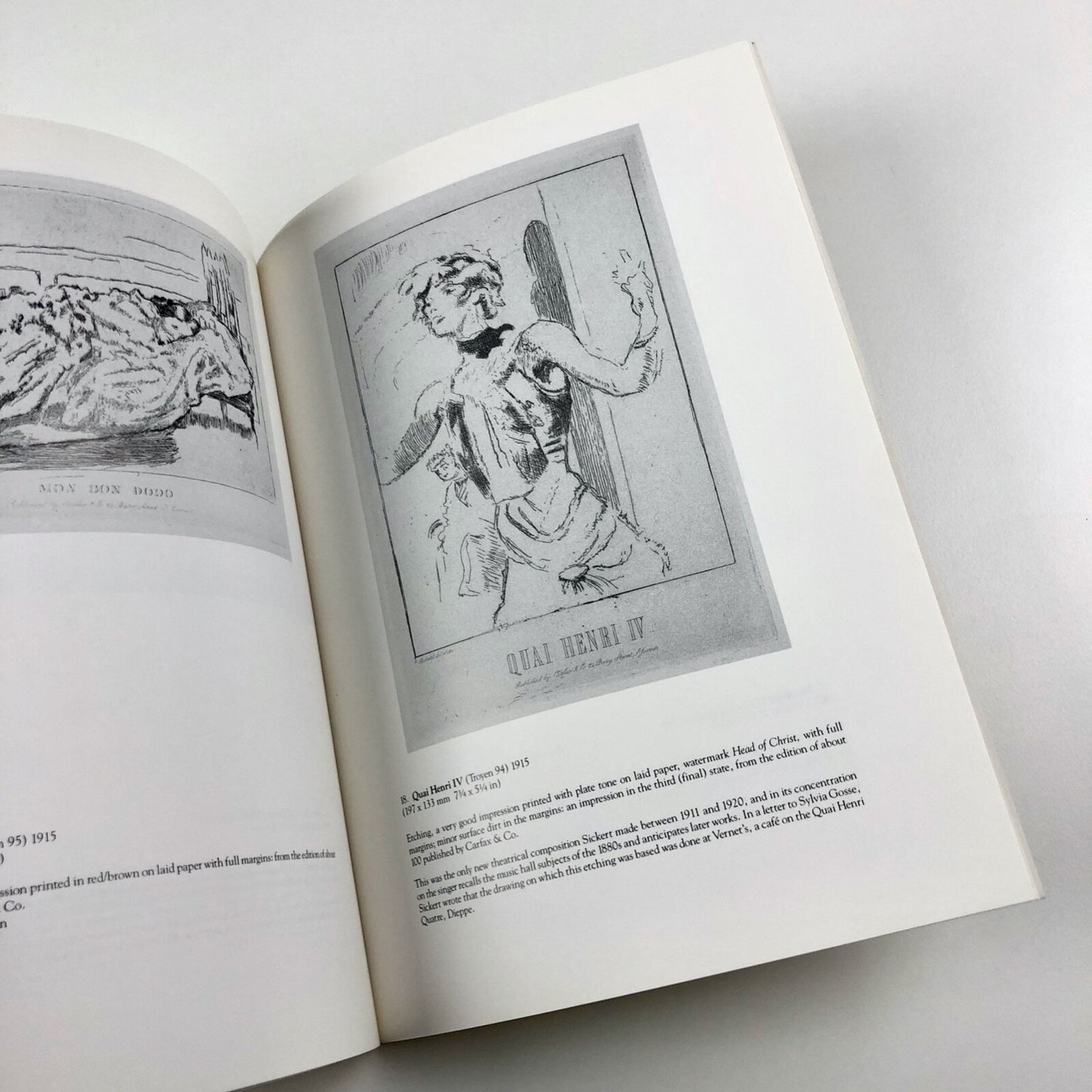 Prints by Walter Richard Sickert | Gordon Cooke cat. 2 October 1988