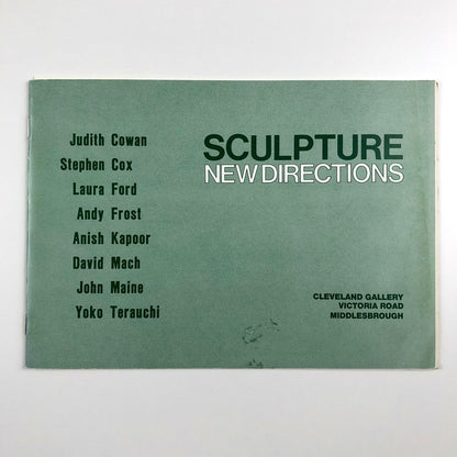 Sculpture New Directions – Cleveland Gallery, 1984 | Laura Ford, Anish Kapoor et al