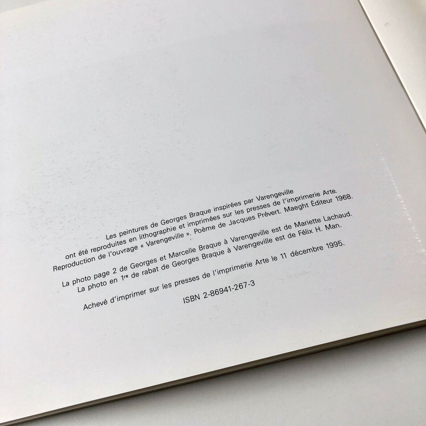 Varengeville – George Braque, Jacques Prévert | Maeght Éditeur, 1995