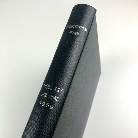 Architectural Review journal bound volume | Vol 125 January-June 1959 ex-library