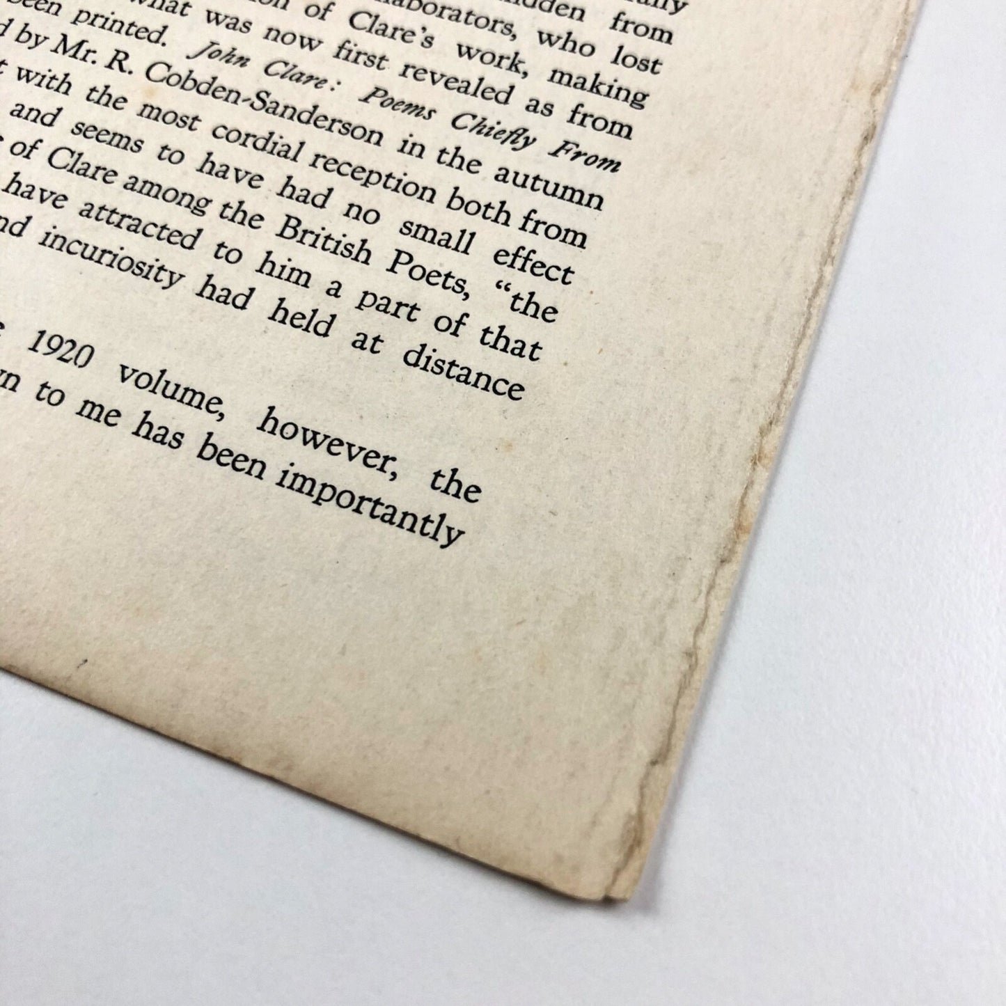 Prospectus for Madrigals & Chronicles by John Clare | The Beaumont Press c.1924