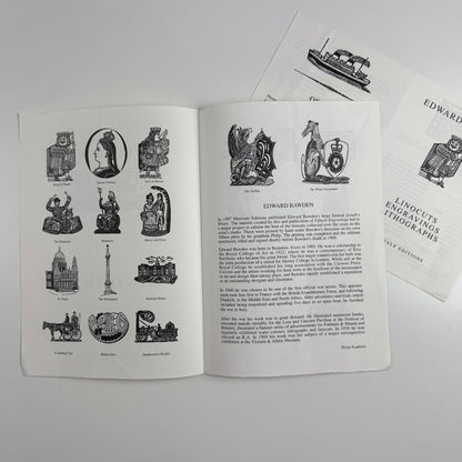 Leaflet and order form for Edward Bawden Linocuts. Merivale Editions, c.1988