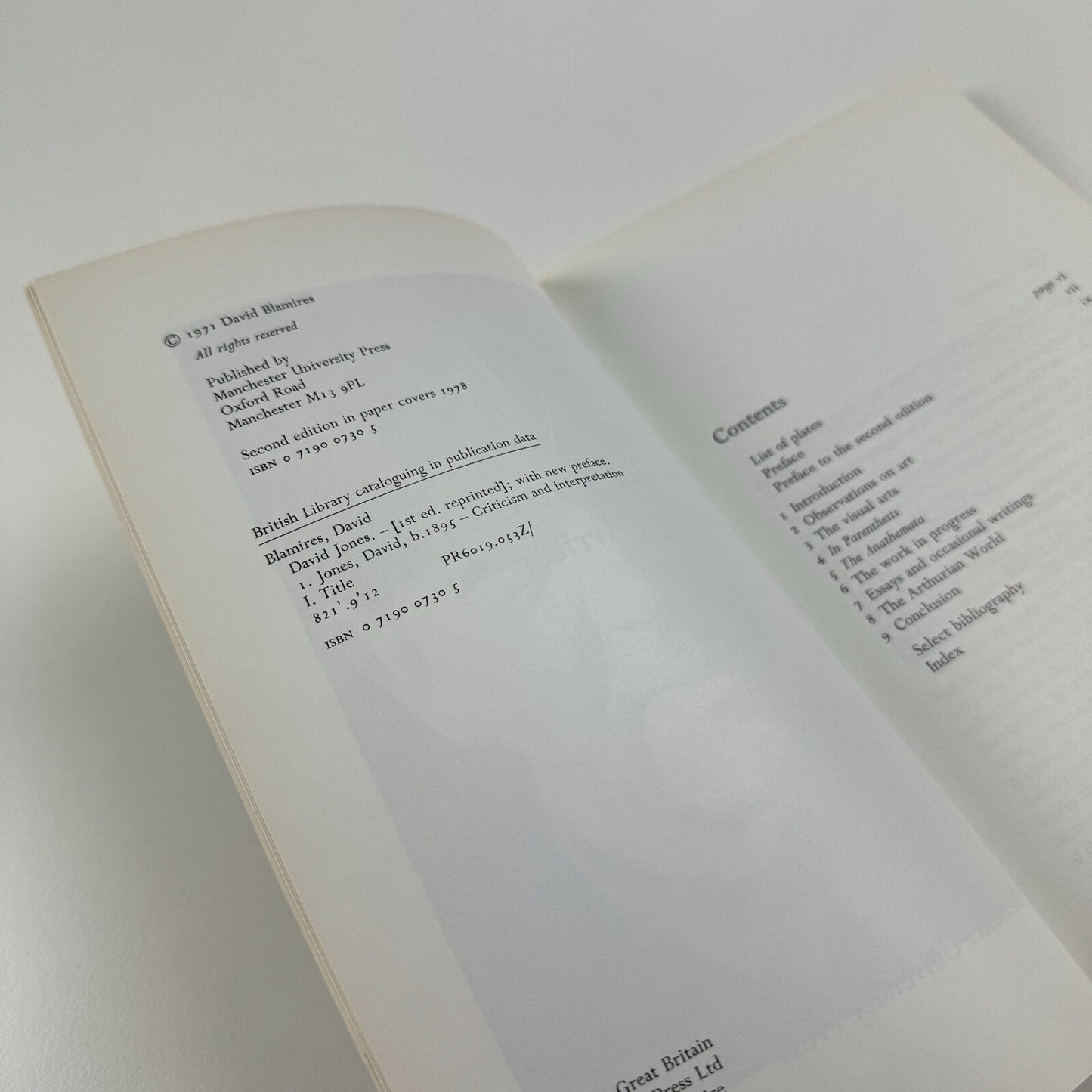 David Jones – artist and writer | David Blamires | Manchester University Press, 1978