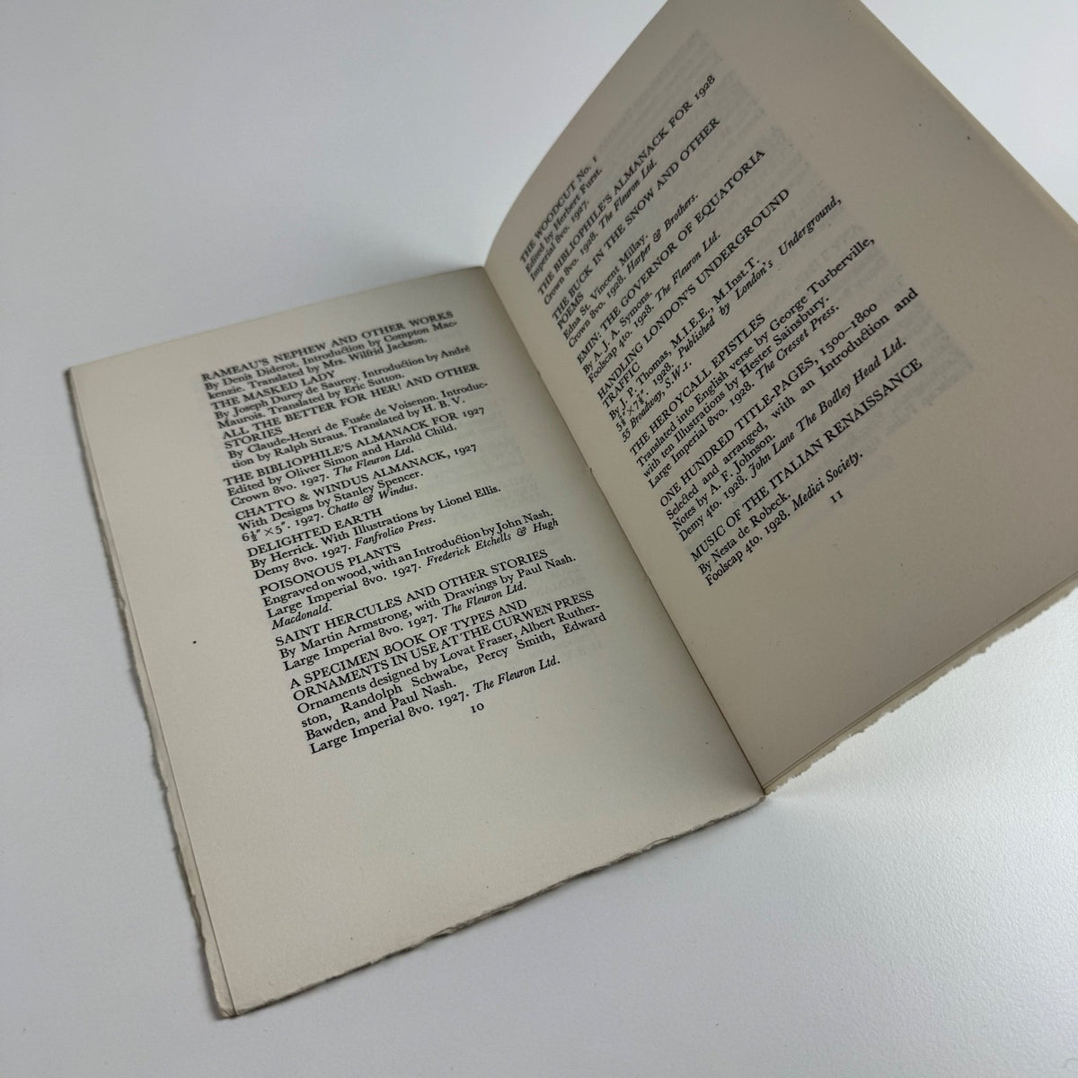 A catalogue of a selection of books printed at The Curwen Press Plaistow London on view at E. Weyhe Inc 794 Lexington Avenue, New York | introduction by Hamish Miles