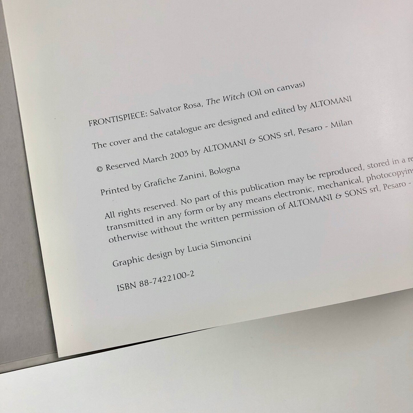 Altomani & Sons, Milan | Catalogue of works for sale, 2013