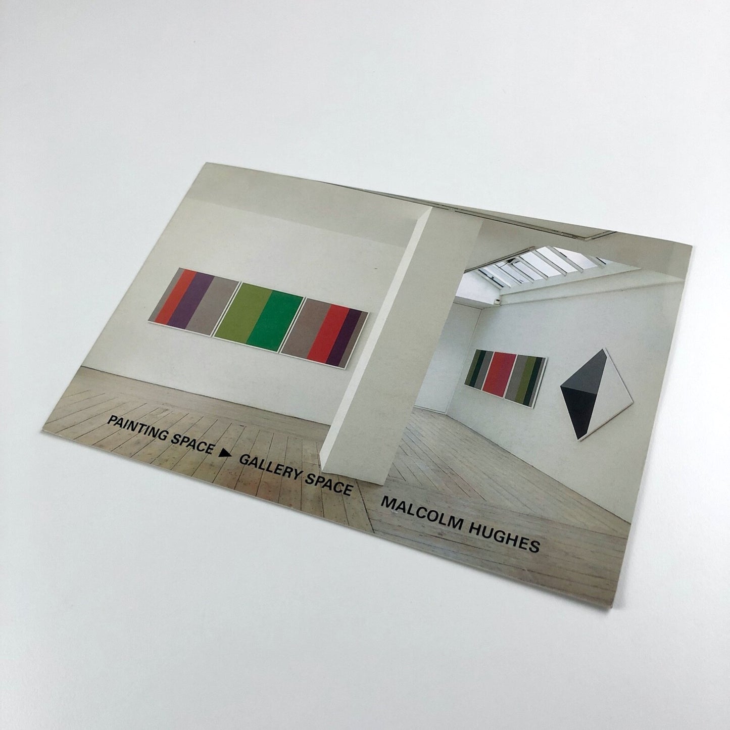 Malcolm Hughes: Painting Space / Gallery Space | Annely Juda Fine Art London, 1989 promotional card