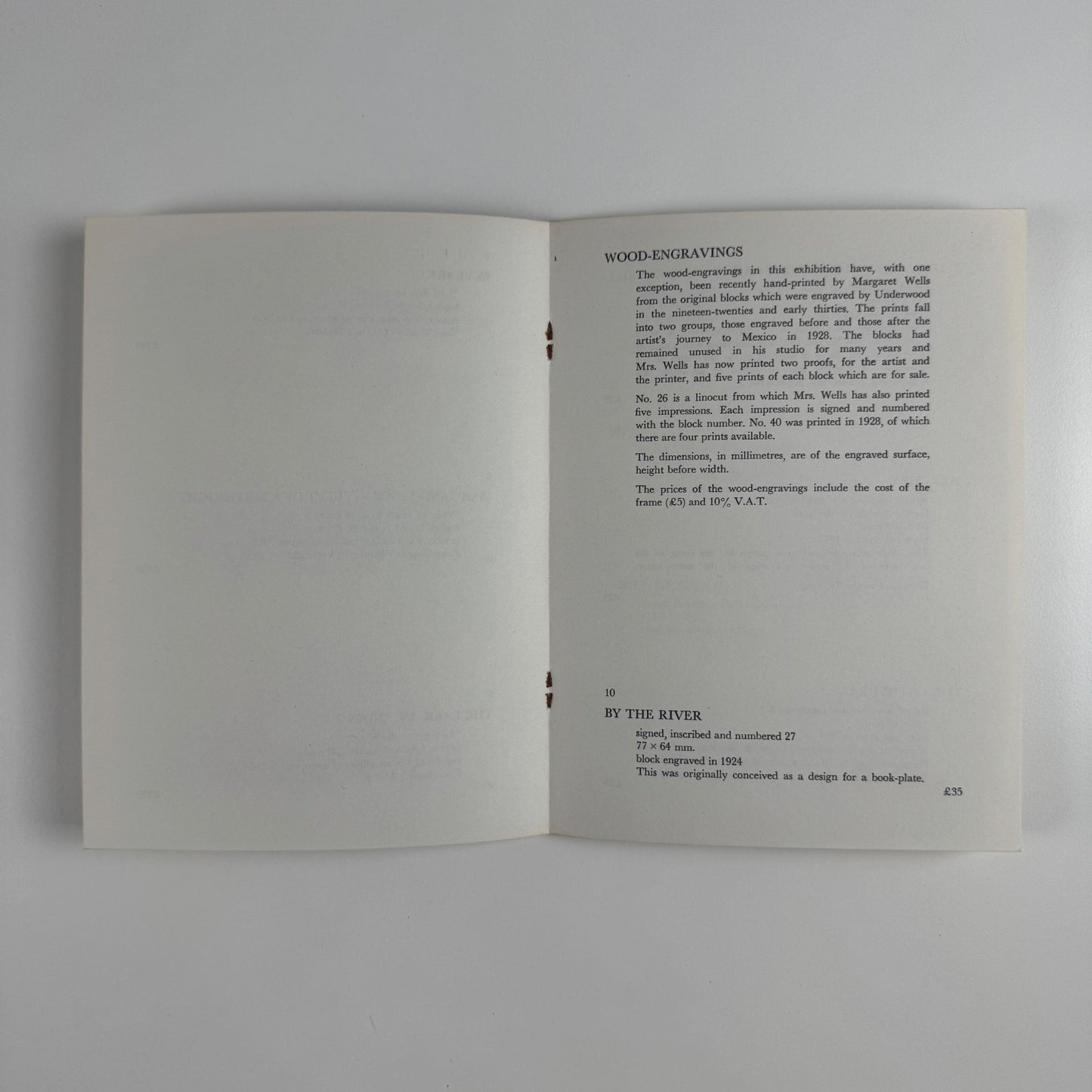 Bronzes and Wood-Engravings by Leon Underwood | Agnew, 1973