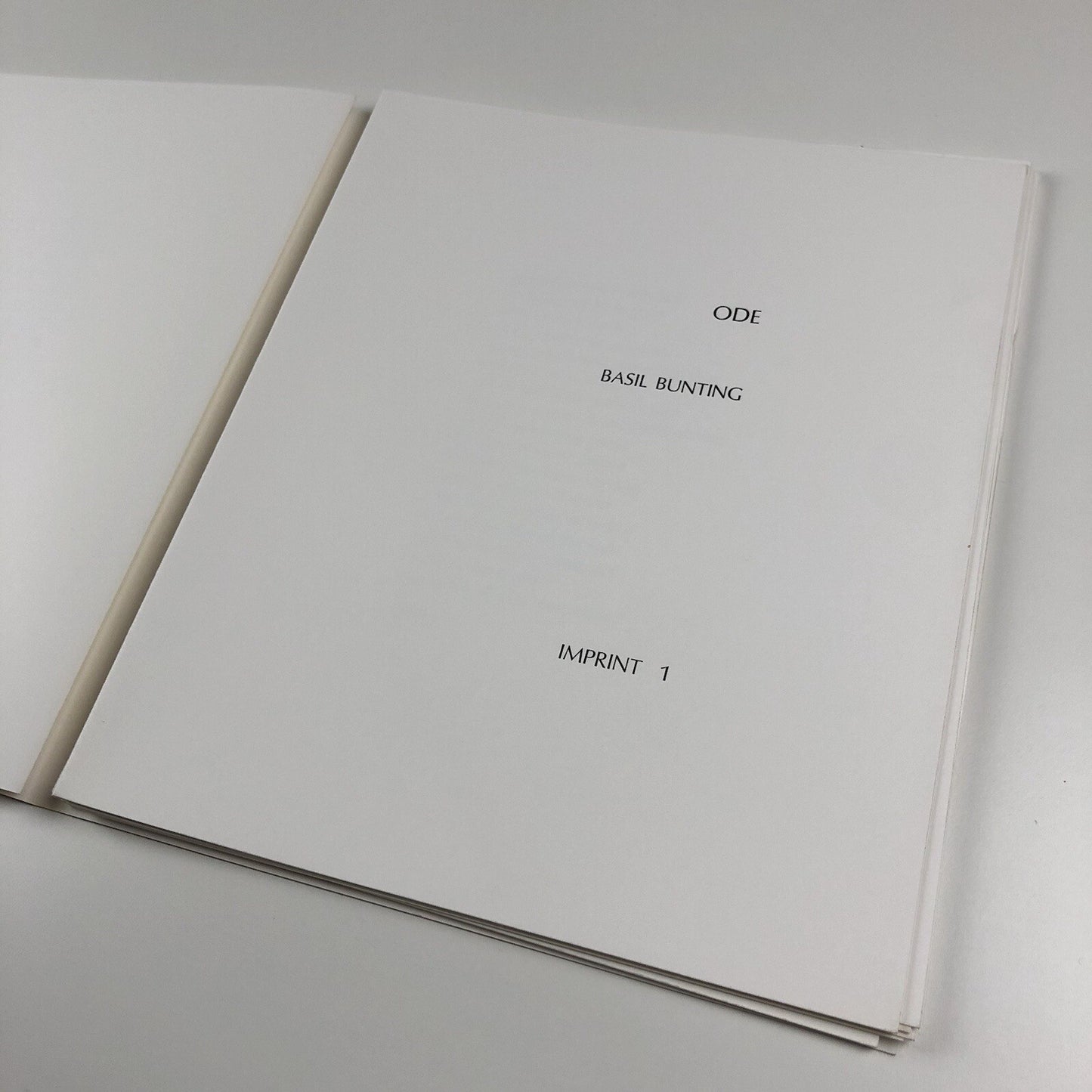 James Hugonin – Ode to Basil Bunting | Four screenprints | 1986 signed limited edition