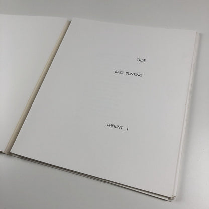 James Hugonin – Ode to Basil Bunting | Four screenprints | 1986 signed limited edition